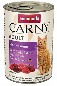 Karma mokra dla kota Animonda Cat Carny WOŁOWINA, JAGNIĘCINA - 400g