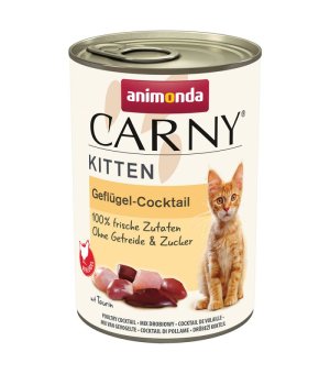Karma mokra dla kota Animonda Carny Kitten MIX DROBIOWY 400g