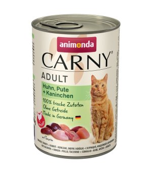 Karma mokra dla kota Animonda Cat Carny KURCZAK, INDYK, KRÓLIK - 400g