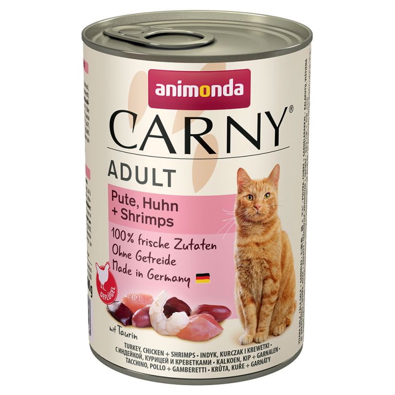 Karma mokra dla kota Animonda Cat Carny INDYK, KURCZAK, KREWETKI - 400g