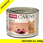 Karma mokra dla kota Animonda Cat Carny KURCZAK, INDYK, SERCA KACZE 6x 200g