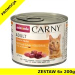 Karma mokra dla kota Animonda Cat Carny WOŁOWINA Z KURCZAKIEM  ZESTAW 6x 200g