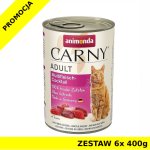 Karma mokra dla kota Animonda Cat Carny MIX MIĘSNY ZESTAW 6x 400g