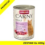 Karma mokra dla kota Animonda Cat Carny INDYK, JAGNIĘCINA ZESTAW 6x 400g