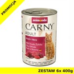 Karma mokra dla kota Animonda Cat Carny WOŁOWINA Z SERCAMI ZESTAW 6x 400g