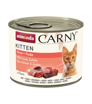 Karma mokra dla kota Animonda Carny Kitten WOŁOWINA, INDYK 200g