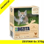 Karma mokra dla kota Bozita Kitten kurczak w sosie ZESTAW 6x 370g