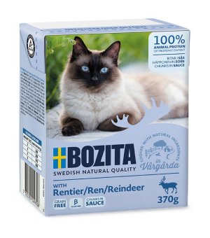 Karma mokra dla kota Bozita tetra recart w sosie z reniferem 370g 