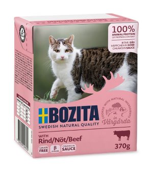 Karma mokra dla kota Bozita tetra recart w sosie z wołowiną 370g