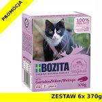 Karma mokra dla kota Bozita tetra recart w sosie z krewetkami ZESTAW 6x 370g