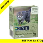 Karma mokra dla kota Bozita tetra recart w sosie z królikiem ZESTAW 6x 370g