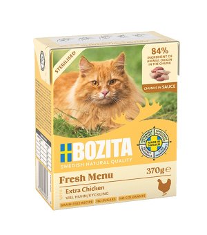 Karma mokra dla kota Bozita tetra recart w sosie Extra Kurczak 370g
