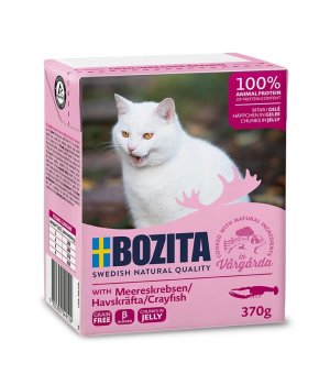 Karma mokra dla kota Bozita w galaretce z KREWETKAMI (RAKAMI) 370g