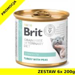 Karma mokra dla kota Brit Veterinary Diets Cat Struvite ZESTAW 6x 200g
