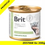 Karma mokra dla kota Brit Veterinary Diets Cat Diabetes ZESTAW 6x 200g