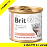 Karma mokra dla kota Brit Veterinary Diets Cat Renal ZESTAW 6x 200g