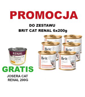 Karma mokra dla kota Brit Veterinary Diets Cat Renal ZESTAW 6x 200g