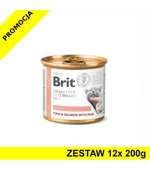 Karma mokra dla kota Brit Veterinary Diets Cat Renal ZESTAW 12x 200g