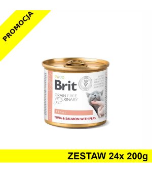 Karma mokra dla kota Brit Veterinary Diets Cat Renal ZESTAW 24x 200g