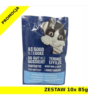 Karma mokra dla kota Felix saszetka So Gut - Gładzica w galaretce ZESTAW 10x 85g