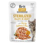 Karma mokra dla kotów sterylizowanych Brit Care Cat FG Sterilized Salmon & Tuna in gravy 85g