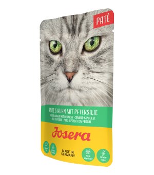 Karma mokra dla kotów dorosłych Josera Pate - Kaczka i Kurczak z pietruszką 85g saszetka