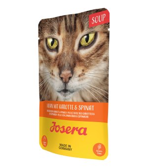 Karma mokra dla kotów dorosłych Josera Zupa Kurczak z Marchewką i Szpinakiem 70g saszetka