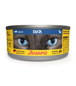 Karma mokra dla kotów Josera Kaczka 85g puszka