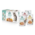 Karma mokra dla kotów sterylizowanych mix 4 smaków Brit Care Cat FG Sterilized Flavour Box in Gravy 12x 85g 