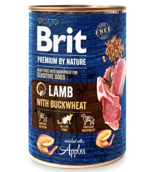 Karma mokra dla psa BRIT By Nature Lamb PUSZKA 400G