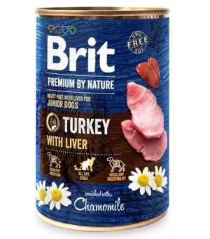 Karma mokra dla psa BRIT By Nature Turkey PUSZKA 400G