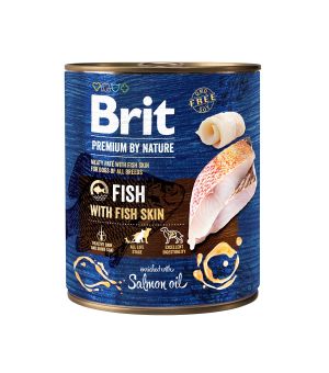 Karma mokra dla psa BRIT By Nature Fish PUSZKA 800g