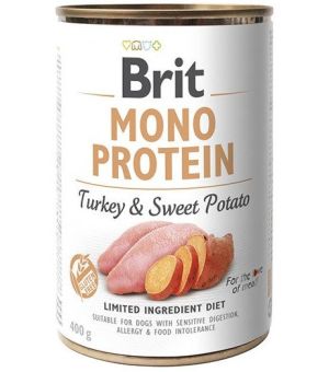 Karma mokra dla psa Brit Care Mono Turkey Sweet potato 400g