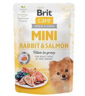 Karma mokra dla psa Brit Care mini pouch Adult Rabbit & Salmon - 85g