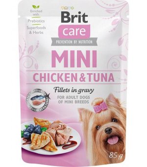 Karma mokra dla psa Brit Care mini pouch Adult 85g - zestaw próbny - 10+2szt GRATIS