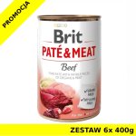 Karma mokra dla psa Brit Care Beef Pate Meat ZESTAW 6x 400g