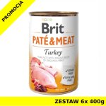 Karma mokra dla psa Brit Care Turkey Pate Meat ZESTAW 6x 400g