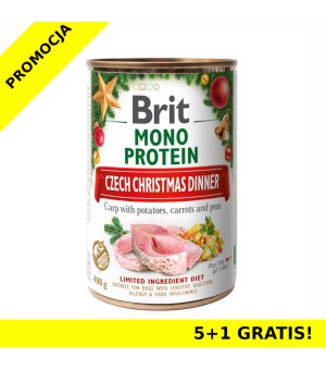 Karma mokra dla psa Brit Care Mono Protein Christmas Carp 400g 5+1 GRATIS!