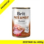 Karma mokra dla psa Brit Care Rabbit Pate Meat ZESTAW 6x 400g - NOWA FORMUŁA