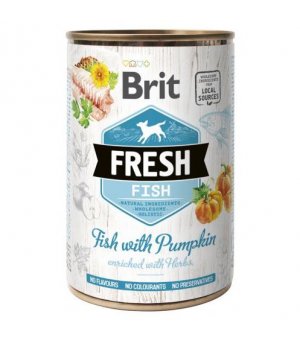 Karma mokra dla psa Brit Fresh fish & pumpkin 400g