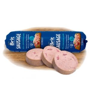 Karma mokra dla psa BRIT SAUSAGE CHICKEN & LAMB -  800G