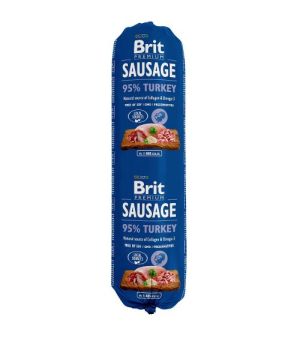 Karma mokra dla psa BRIT SAUSAGE TURKEY 800G