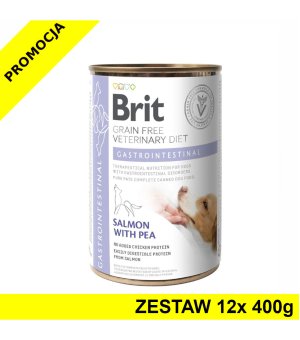 Karma mokra dla psa Brit Veterinary Diets Dog Gastrointestinal ZESTAW 12x 400g