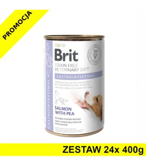 Karma mokra dla psa Brit Veterinary Diets Dog Gastrointestinal ZESTAW 24x 400g