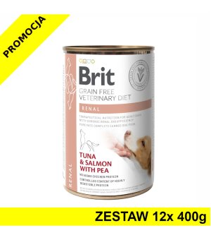 Karma mokra dla psa Brit Veterinary Diets Dog Renal ZESTAW 12x 400g