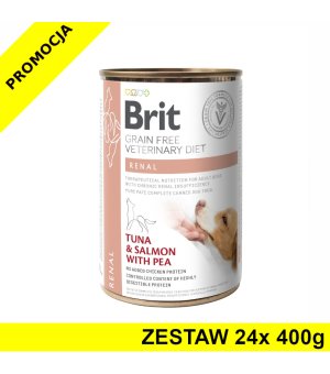 Karma mokra dla psa Brit Veterinary Diets Dog Renal ZESTAW 24x 400g