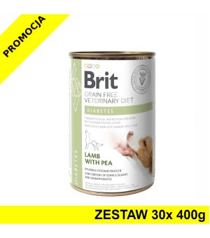 Karma mokra dla psa Brit Veterinary Diets Dog Diabetes ZESTAW 30x 400g