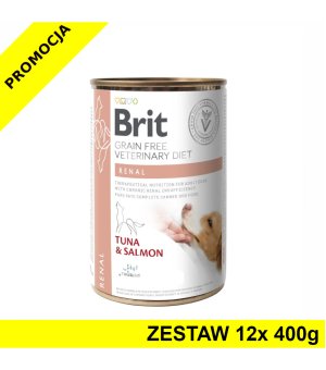 Karma mokra dla psa Brit Veterinary Diets Dog Renal ZESTAW 12x 400g - NOWA WERSJA