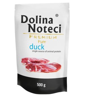 Karma mokra dla psa Dolina Noteci PURE kaczka - saszetka 500g