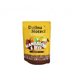 Karma mokra dla psa Dolina Noteci Superfood - kangur i wołowina ZESTAW 10x 300g